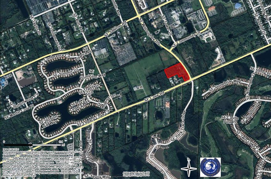Location, Location, Location.  5.2 acres located on NW side of Cove Road and Willoughby Road.  Property currently has a home and a few mobile homes on it.   Land use is rural density.