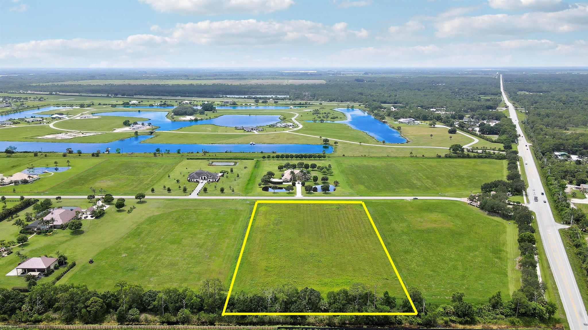 Wonderful community This small gated community of 5 acre + properties boasts some of the largest homes ready-to-build land in the upscale HOA community of Palm City Martin County Florida! FOX GROVE aka MEADOW RUN Bring your plans to build your custom home (must be a minimum of 3,000 square feet) bring your horse as well ( No other Farm animals allowed) A Rated schools
