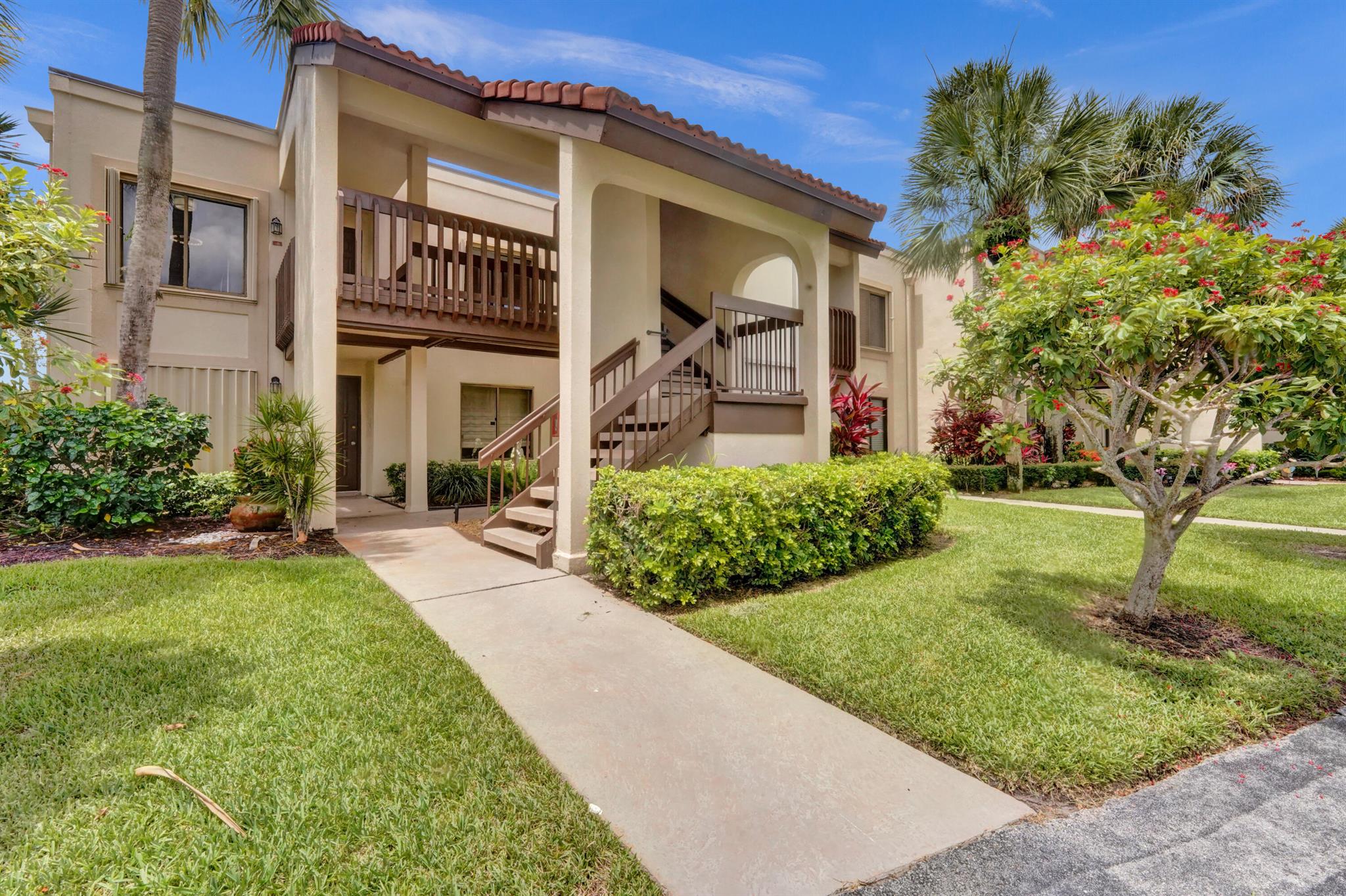 Freshly painted 2 bedroom/ 2 bath 2nd floor unit in this very desirable over 55 community with its OWN PRIVATE DEDICATED LIFT. Never worry if for some reason you sprain an ankle or have heavy groceries that you will be able to easily access your unit!!!! This condo features a wood cabinet kitchen with a breakfast nook area overlooking the landscaped green space of the community. The kitchen has a newer stainless-steel refrigerator along with black appliances. The entry foyer also has wood flooring with the remaining unit featuring ceramic tile flooring. The washer and dryer are housed in the 2nd bathroom with a glass door shower and decorative tile. The open great room has ample space to display your furniture. The main bedroom has a built in closet system and the attached main