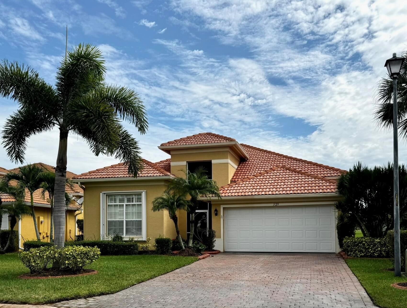 Welcome to this stunning pool home in the highly sought-after gated community of St. James Golf Club. This immaculate 3-bedroom, 2-bath home features a spacious split floor plan, with elegant granite kitchen countertops, vaulted ceilings, and crown molding in the living and dining areas. The home boasts a sparkling pool and patio with beautiful views of the 5th hole of the golf course. The primary suite offers two walk-in closets, a luxurious walk-in shower, and a jacuzzi tub. Additional highlights include accordion hurricane shutters for peace of mind and a two-car garage. Low HOA fees cover high-speed internet, cable, lawn care, and access to fantastic amenities like a pool, gym, tennis, and basketball courts. Vacant move-in ready and waiting for you!