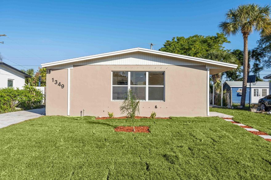 Look no further, This Property has everything you are looking for and more this Home Boost a Brand New Roof, Brand AC, Brand New Plumbing, Brand New Electrical work & Fixtures , All new tankless Hot Water heater, New Granite counter tops and Kitchen Cabinets, All new tile plank floors and fully renovated bathroom. Centrally located in WPB 5 minute Drive to Cityplace and Downtown Clematis also walk to the Palm Beach Outlet malls and Wholefoods