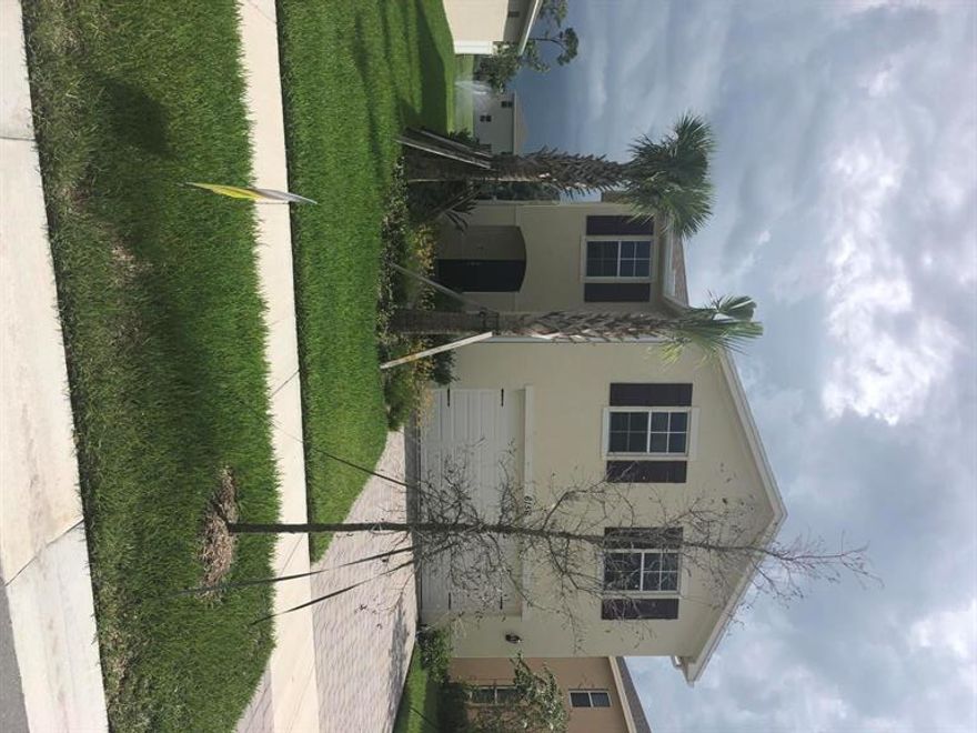 Gorgeous NEW home located in Ranchette Royale in West Palm Beach. One of a kind Single-Family home community. Close to City Place, great dining and night life, white sandy beaches and more. The Aisle Smart home model offers 4 bedrooms, 2 full baths, 1 half bath, open concept plan. Stainless Steel Kitchen appliances, granite kitchen counters, 2 car garage & more. BRAND NEW HOME! CALL FOR A TOUR AND MOVE IN SPECIALS-Restrictions may apply *Pictures, photographs, features, colors and sizes are approximate for illustration purposes only and will vary from the homes as built. These photos are not of the actual home but are similar to the home being built.