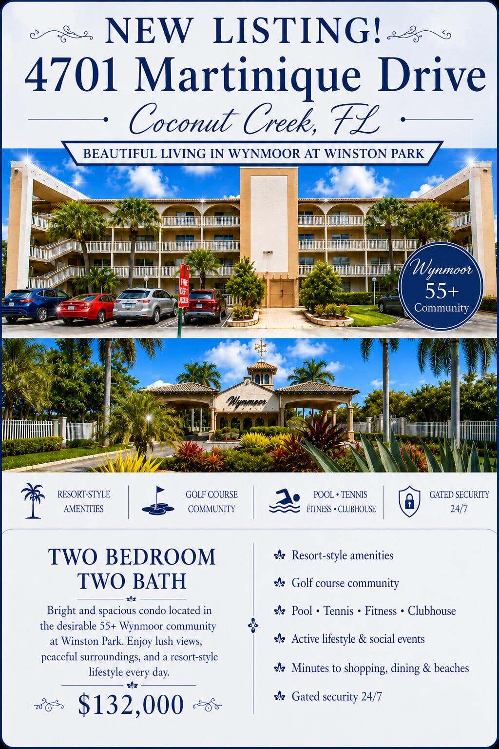 Photo of 4701 Martinique Drive #L2, Coconut Creek, FL 33066 (MLS # B26054567)