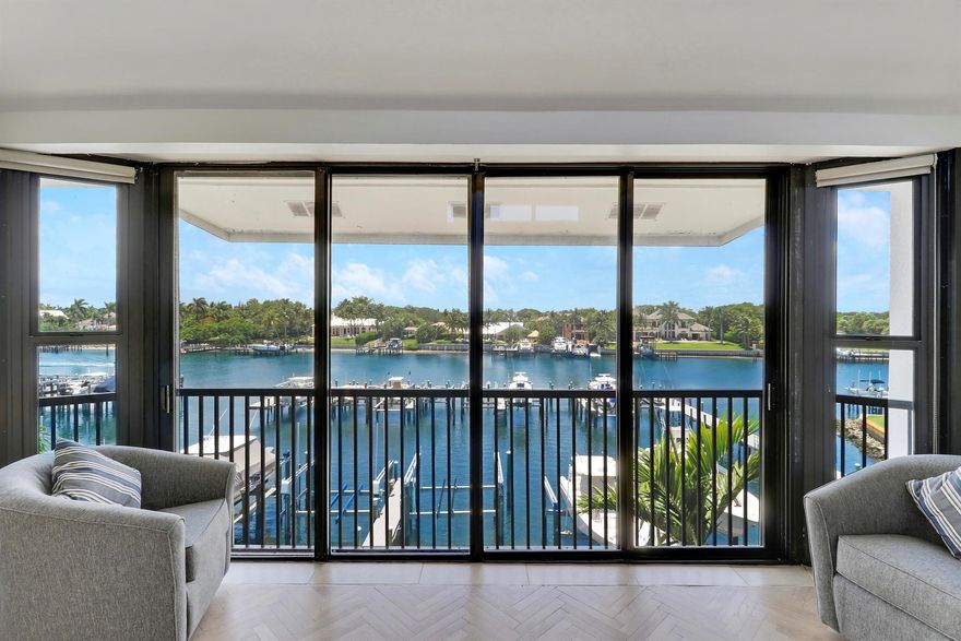 Live the Ultimate Waterfront Lifestyle in Juno Beach! Top-floor 3BR/2BA condo in the exclusive marina-front community of Bay Colony. This beautifully maintained unit offers direct Intracoastal & marina views. Features include vaulted ceilings, 4 sliding glass doors showcasing amazing sunset views, a spiral staircase leading to a loft/3rd bedroom, hardwood flooring, tile in the primary suite, & stainless steel appliances in the open kitchen. $8,500/month for the condo alone or $10,000/month for the condo & a private 51' deeded boat slip with a new 24,000lb lift, & no fixed bridges. Enjoy resort-style amenities: 2 marinas, saltwater pool, hot tub, gym, clubhouse, tennis & pickleball courts, bocce ball & more. Just minutes to Juno Beach & pier, shopping, restaurants, & easy highway access.