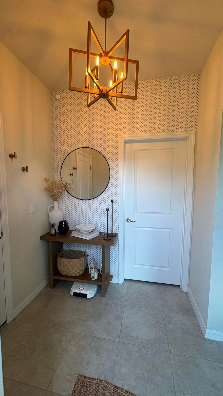 New community in 2024, gated community, loft style family room, 4 additional parking spaces adjacent to the property,  park-like green space adjacent  to the property, may be sold furnished if desired, home warranty from builder for 8 more years, energy efficient HVAC system, 10 minutes distance from I-95 and turnpike, executive airport, impact windows and doors throughout, neutral colors throughout the home, fiber internet included with the HOA, long walking track and green space around the lake,  pet friendly community, security system in place, 16 inch neutral ceramic tile.