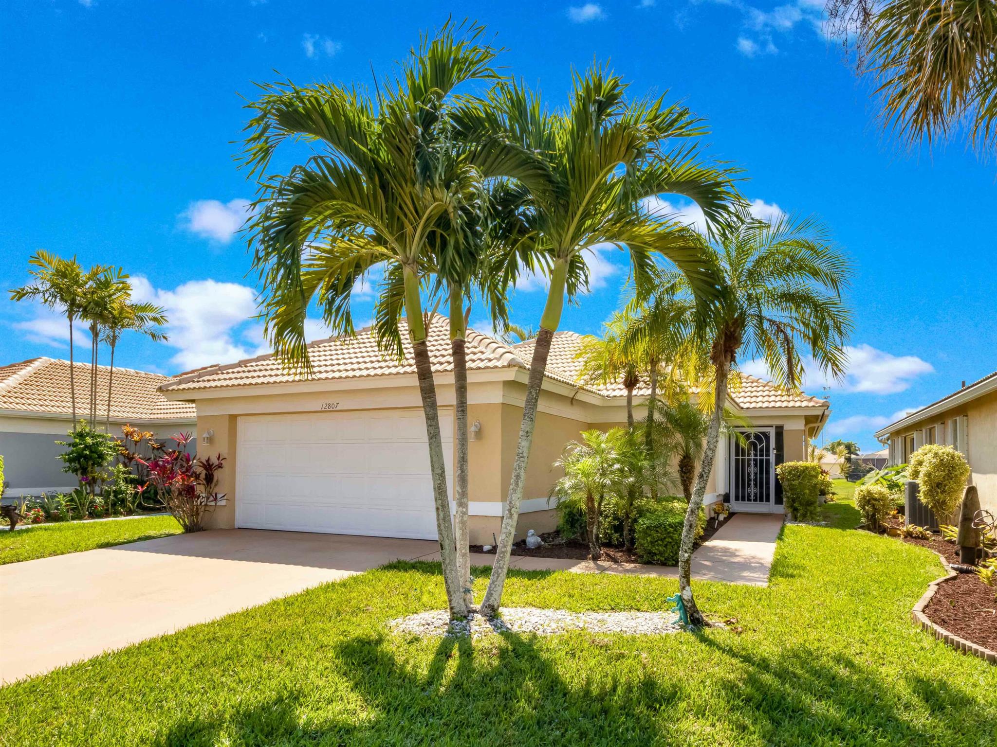 Bright open 3 bed 2 bath single family home in Boynton Beach. Sip your morning coffee with a view of the sparkling lake view from your screened patio. Can conveniently come partially furnished OR unfurnished. Features 2 walk-in closets, digital lock, alarm system, and accordion hurricane shutters. The community pool & clubhouse are literally steps from your door. (Only one person needs to be 55+). Pet friendly. Basic Cable & Lawn Care included in rent. Available for move in September 1st 2025.