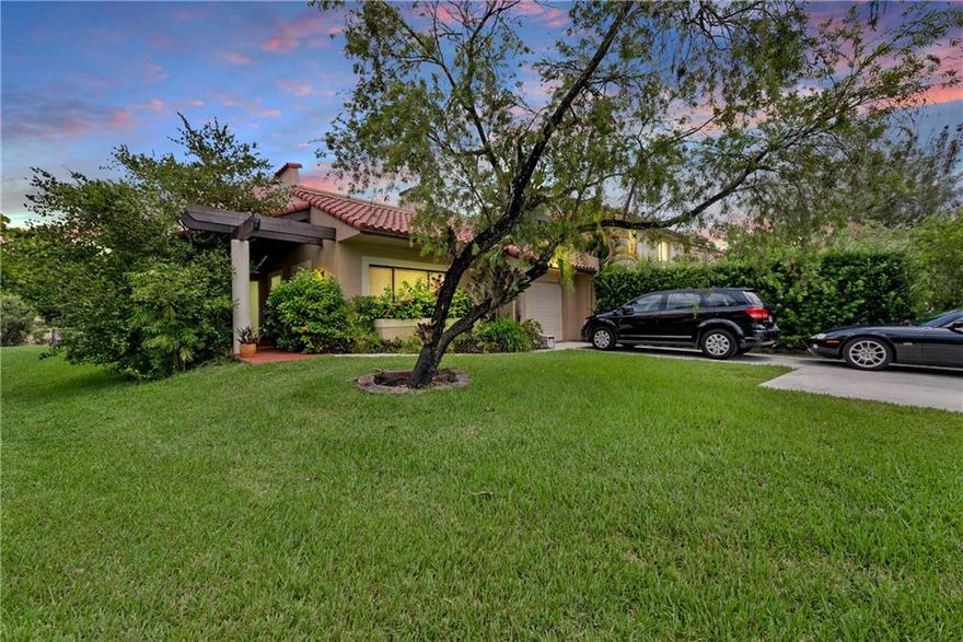 Feels as if this were a single family home. The surrounding common area lot has over 5000 sq. ft. of lush landscaping and endless lake-views. Floor to ceiling glass overlook the amazing lake and private serene tranquility that Costa del Sol offers. This is the most premium lot in all of Costa del Sol rarely available! Chef's kitchen with functional roof range venting flat-top stove. Top of the line appliances, tons of storage space, upgraded counter-tops & backsplash. Large double shower for two or more! Huge walk-in closets, surround sound system with 9/speakers, taller baseboards, knockdown textured ceilings, travertine natural stone 18 x 18 flooring throughout! Private driveway hedges. HOA covers Roof & Exterior Ins. Water, Cable, Internet & Security! Private Clubhouse with Restaurant.