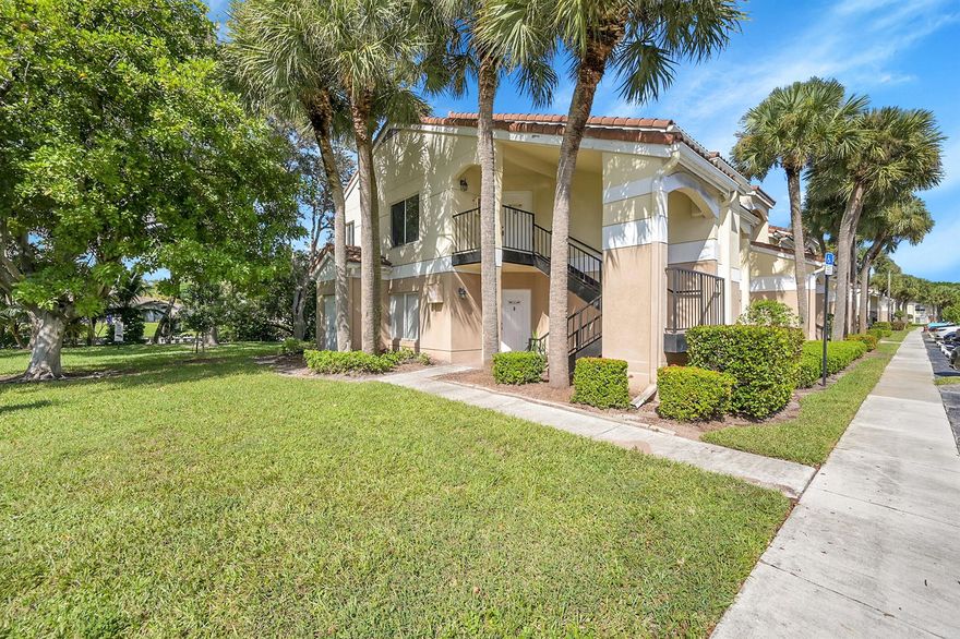 Spacious 2-bedroom, 2-bath second-floor end unit offering extra privacy and comfort. Freshly painted, thoroughly cleaned, and move-in ready! Enjoy a peaceful screened patio off the living room with relaxing views of the canal and surrounding nature. Convenient assigned parking, plus access to community amenities including a sparkling pool, clubhouse, and tennis courts -- a wonderful place to call home.