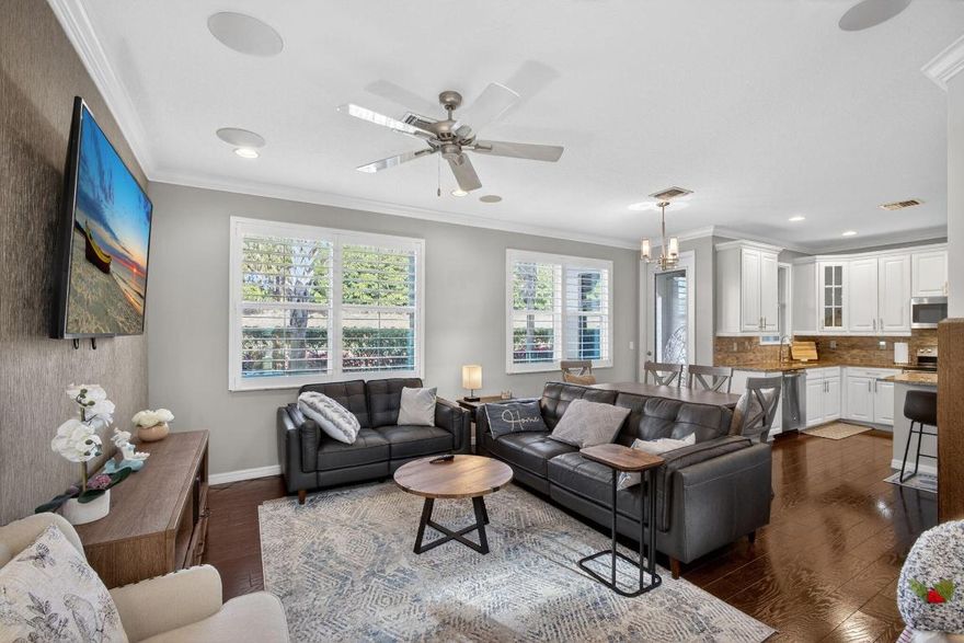 This furnished rental in the sought-after Marsh Pointe school zone offers comfort and practicality. Built in 2014, the CBS townhouse features 3 bedrooms, 2.5 baths, and hurricane-impact windows and doors for peace of mind. The master suite includes a walk-in closet and ensuite bath, while the kitchen comes equipped with granite countertops. Outside, you'll find a screened-in patio and a fenced backyard perfect for relaxing or entertaining. Located in a gated community with a clubhouse and pool, this home is ready for you to move in and enjoy.