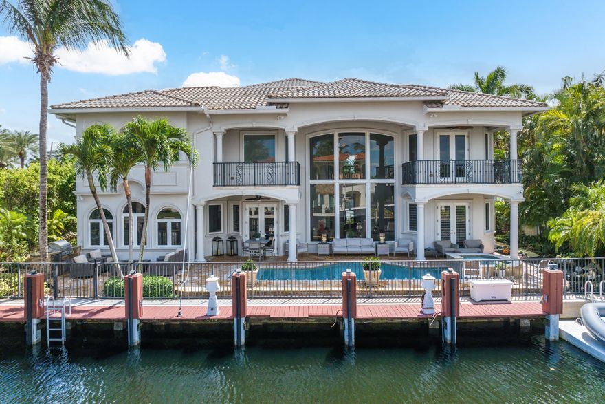 863 Coventry St is a genuine feeling of living in paradise, where luxury living meets waterfront bliss. Prepare yourself to be captivated by this exquisitely furnished home with exceptional features and breathtaking views. The floor to ceiling windows bathe the interior in natural light, and offers spectacular views. The 85 ft of waterfront ensures a private oasis for boating enthusiasts. The 5 generously sized bedrooms offer the ultimate luxury, and the primary suite is a true sanctuary to unwind in with a mini bar & a refrigerator for your convenience. The primary bath, features a spa like soaking tub, oversized shower, and dual vanities. All 3 AC's replaced 5/2024.  First floor hot water heater replaced 04/2024. With the highly desirable north/south orientation, you can watch the sunrises or sunsets on your covered balcony just off the primary bedroom. The gourmet kitchen is a chef's dream. Custom cabinetry and a spacious island for culinary creations. Enjoy the benefits of natural gas, from the whole house generator, and gourmet kitchen cooktop to the outdoor grill and firepit. The grandeur of this home is immediately evident as the elevator awaits to whisk you effortlessly between floors. Step outside onto the waterfront patio and take a refreshing dip in the sparkling pool or unwind in the spa. It is the perfect place to entertain guests, with the outdoor kitchen ideal for al fresco dining and creating unforgettable memories.

This exceptional property is fully furnished, allowing you to move in seamlessly and enjoy the luxurious lifestyle it offers from day one. Every room has been tastefully adorned with high-end furniture, exquisite décor, and carefully curated pieces, ensuring that the space exudes elegance and comfort.

From the moment you step through the door, you'll be greeted by a harmonious blend of style and functionality, with every piece carefully selected to create a cohesive and inviting atmosphere.
Property Highlights 

 

The Exterior and Interior Have Been Newly Painted 
Newer Front-Loading Dryer 
Newer Pool Pump 
Flat roof-replaced 2021
New Outdoor Lighting 
Dock Wired For A New Boat Lift 
Primary Bathroom Remodeled Less Than One Year Ago 
Electronics-included TVs and surround system 
The refrigerator in the garage included 
Dual jet ski dry dock (JET SKIES DO NOT CONVEY) 
Natural Gas Outdoor Kitchen 
Natural Gas Fire Pit 
40kw Whole House Generator 
9 Camera Video Security System 
Elevator 
Closets Have Been Built Out 
Marble Driveway
