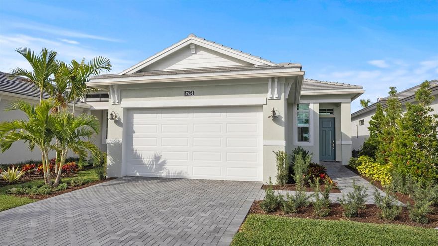 Move In Ready! Discover Cresswind Palm Beach, a premier 55+ community in Westlake, FL. Enjoy new, energy-efficient homes, an Adventure Park, dog park, and daily conveniences. Minutes from beaches, golf, arts, shopping, and dining. This flexible 2 Bedroom, 2 Bath home features a centrally located Kitchen overlooking an open floorplan that lets you live large in just the right amount of space. The Flex Room just off the Front Entry can be left open to increase your main living space or enclosed with an optional wall and double door to create a private fitness studio or home office space. This Flex space also features the option to be converted into a 3rd bedroom.