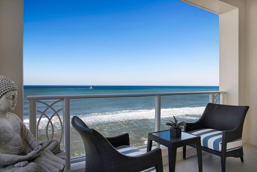 Shocking. Stunning. Neutral and Serene.
Direct Ocean highly sought after “Penthouse Home” with the preferred center tier and preferred Northeastern exposure with over 4,000 grand square feet in the Palm Beaches newest five star luxury Oceanfront condominium from Boca through Palm Beach Island. The 4001 N Ocean Building is architecturally rich and superbly constructed and located in the tony town of Gulf Stream “the” low key, unassuming - sweet spot - between Boca/Delray and Manalapan/Palm Beach offering elite five star amenities and superlative lifestyle.
This just listed Penthouse is the only property available for sale in this low density residence with only 34 opportunities enjoying top-of-the-line security with only two person access per floor and 24-hour very attentive team with Shocking. Stunning. Neutral and Serene.

Direct Ocean highly sought after "Penthouse Home" with the preferred center tier and preferred Northeastern exposure with over 4,000 grand square feet in the Palm Beaches newest five star luxury Oceanfront condominium from Boca through Palm Beach Island. The 4001 North Ocean Building is architecturally rich and superbly constructed and located in the tony town of Gulf Stream "the" low key, unassuming - sweet spot - between Boca/Delray and Manalapan/Palm Beach offering elite five star amenities and superlative lifestyle.

This just listed Penthouse is the only property available for sale in this low density residence with only 34 opportunities enjoying top-of-the-line security with only two person access per floor and 24-hour very attentive team with a 4:1 staff ratio touting elite concierge services.

The Center Penthouse spans the property from East to West and is in the most desired East tower. Move right into a home enveloped in chic design, and is neutral, light, bright, clean, crisp, open and spacious enjoying the comfort of significantly scaled rooms with high ceilings including: three bedrooms, three and a half bathrooms, a grand salon office or fourth bedroom, dining and wonderful kitchen all with impeccable finishes, important custom millwork, tracery and built-ins, as well as sophisticated marble and glass, a truly marvelous kitchen and palace like bathrooms.

Your priceless ever changing artwork is a large piece of the Atlantic with impressively-sized hurricane proof windows all gazing on an unrivaled panorama of Ocean frontage, and the sounds of the water emanating from your East, Sunrise Oceanfront Terrace with orange juice and coffee and a second terrace facing West with a Sunset cocktail hour and twinkling light City view.

Your piece of Palm Beach paradise in this perfect location and home is "the" out of the ordinary opportunity and will not last.