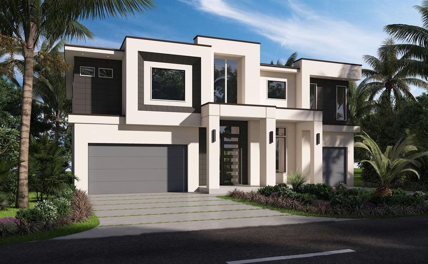 Brand New Construction Estate located in the hottest neighborhood in Boca. If you're looking for Royal Palm finishes with Golden Triangle pricing, this house is for you. Steel open riser stairs, Club room buildout, his and hers master bathroom suite, custom backlit ceiling details, resort-style pool deck with gazebo, 3-car garage with a 7,000 lb. BendPak car lift included. Built by one of Boca Raton's premier custom home builders, Beach to Bay Custom Builders. Completion March 2023.(Photos in this listing were taken from a similar spec home next door and was built by the same builder.)