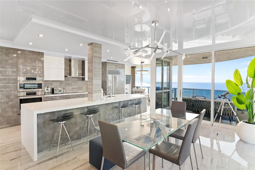 SOUTHEAST EXPOSURE FOR ALL DAY SUN ! VIEWS OF OCEAN, POOL , TENNIS COURTS & COASTLINE. Beautifully designed with open kitchen, reflective ceiling, double door entry to third bedroom (used a den) Murphy style wall bed in 2nd bedroom, two wrap-around terraces.. Private elevator. SELF PARKING IN GARAGE plus valet for guests.
Resort style living with POOLSIDE RESTAURANT for eat-in or delivery, full bar (daily happy hour) two clay-HAR-TRU tennis courts, two pools, 2 whirlpool spas, private beach pavilion with tikis, cabanas, chair service and beach attendant. TWO PETS, ANY SIZE, OK. Dog walkers & pet sitters available. Concierge . Walled and gated complex with guardhouse entry.