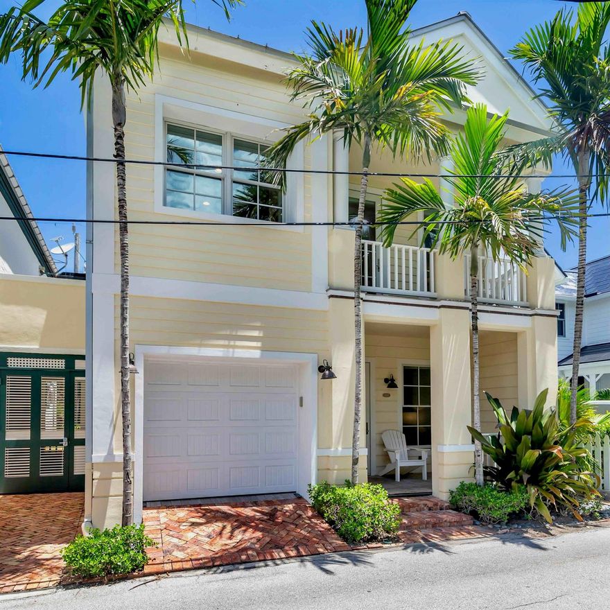 Tremendous opportunity to own an ocean block beach house on historic Root Trail in Palm Beach. This beautiful home offers 3 bedrooms, 3 baths, and a 1-car garage. Located just minutes from the beach, retail, and restaurants, it features a chef's kitchen with Viking appliances, marble counters and backsplashes, and hardwood flooring. Enjoy luxurious marble baths, full impact glass windows, and custom closets. The second-floor primary bedroom boasts a balcony, perfect for enjoying the coastal breeze. Don't miss out on this exceptional property in a prime location.
