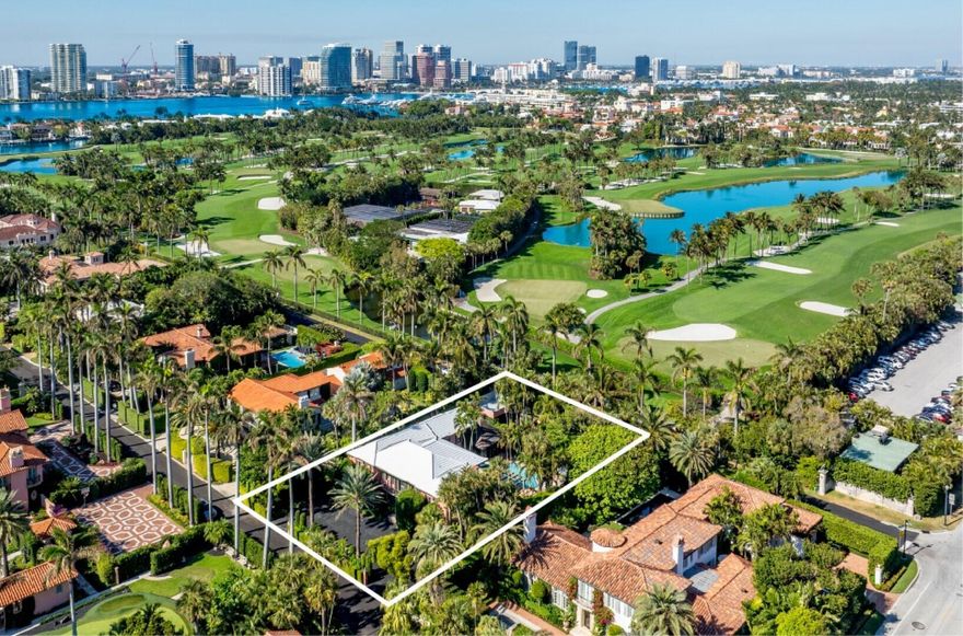 Rarely available Estate Section El Bravo Way 6BR/6.3BA home. Situated on one of three highly sought-after and significant ''El Streets'' in Palm Beach's Estate Section. Beautifully designed Monterey-Style Howard Major Landmarked home. Serene outdoor living with covered loggia, large swimming pool, and beautiful tropical landscaping. Oversized family room with fireplace, gorgeous beamed ceilings, and French doors that open to loggia. Additional highlights include cabana room with bar, formal dining room, library, and formal living room with fireplace. Expansive primary wing with separate sitting room with amazing views of the Everglades Country Club.