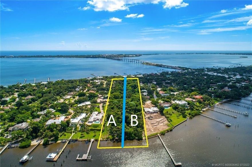 Amazing opportunity to build your dream estate on nearly 4 acres with elevations topping 30 ft above sea level. This property allows for a true custom site to be developed with possibilities for a guest house, tennis court(s), a par 3 golf hole or chipping facility, large garage for collectors, etc. Situated on Sewalls Point, this property appeals greatly to those boating enthusiasts with capabilities to dock up to a 100ft yacht with ocean access minutes away. This site is only limited to one's imagination. Build your dream estate surrounded by mature oak trees and elevated wide water views of neighboring Stuart!