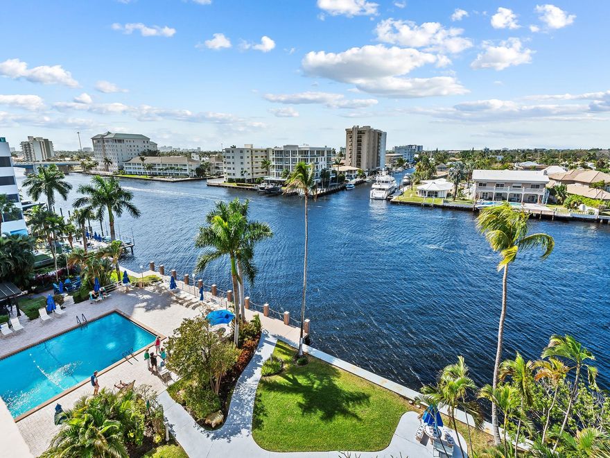 SPECTACULAR, AND IMPECCABLY RENOVATED 2/2 IN CORAL RIDGE TOWERS...CORNER UNIT WITH BREATHTAKING VIEWS DOWN THE INTRACOASTAL AND INTERSECTING CANALS...IT'S A BOAT PARADE EVERYDAY...WOOD FLOORS THROUGHOUT, OPEN KITCHEN WITH HARDWOOD CABINETRY OFFERING TONS OF STORAGE WITH PULL-OUTS AND PANTRY, ALL STAINLESS STEEL APPLIANCES, DEEP UNDERMOUNT SINK, GRANITE COUNTERTOPS, SUBWAY TILE BACKSPLASH, RECESSED AND UNDERCABINET LIGHTING...ALL HURRICANE IMPACT WINDOWS AND DOORS...PRIVATE CORNER BALCONY WITH AWESOME VIEWS...THIS IS ONE OF THE RARE UNITS THAT HAVE A WASHER AND DRYER IN THE UNIT...ELEGANT MARBLE BATHROOMS WITH REFINED TASTEFUL FINISHES...PRIMARY BEDROOM WITH ENSUITE OFFERS WALK-IN, REACH-IN, AND WORK STATION DESK AREA...THIS APARTMENT SHOWS LIKE A MODEL HOME, BE PREPARED TO BE IMPRESSED!