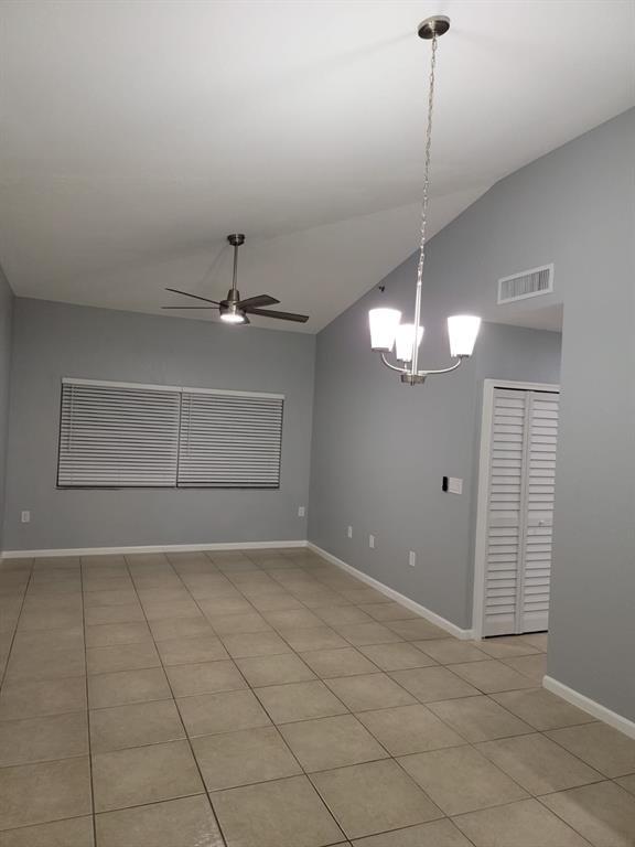 New upgraded corner unit with three large bedrooms, two bathrooms & a private balcony. Kitchen has been
updated with new appliances and quartz counter tops. Washer & Dryer in unit. The condo has a pool side view
along with a backyard canal water view. Community Pool. Very quiet community that is centrally located to
shopping area. First month's rent and one month's security required.