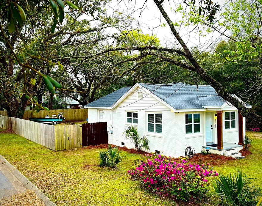 MUST SEE!! FULLY REMODELED 2/2  oversized corner lot home. This charming home is located in a quiet neighborhood less than two miles to downtown Pensacola. Two  miles to Wahoo Stadium and Pensacola Bay. The Naval Air Station is a few miles. This is the perfect starter home or a great investment property.  Brand new roof. Other notable features are key code entry, HVAC 2023, WATER HEATER 2022, newer appliances and butcher block counter top. This home has extensive upgrades and being sold fully furnished!!! Professional pictures to follow. showing by appt only schedule on showing time.