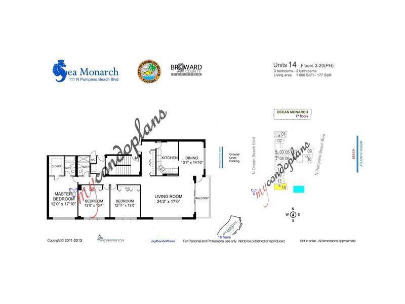 SEA MONARCH CONDO - Residential Lease