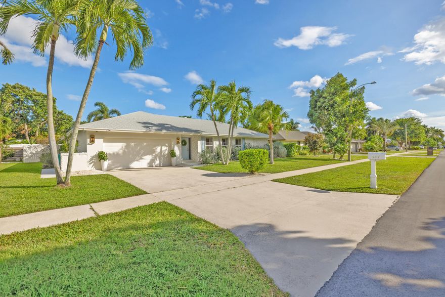 Furnished annual or short-term (please see short term pricing) furnished lease available at 2512 SW 5th St located within East Boynton Beach's most coveted no-HOA Chapel Hill neighborhood. This highly updated 3bd/2ba pool home is situated on beautifully landscaped fenced lot. Tastefully decorated and furnished, light & bright featuring a family ready split bedroom floorplan with a foyer, formal dining area, breakfast area and dual living spaces. Recent on-trend kitchen and bathroom renovations will delight. Wake up to views of the sunshine & pool from the primary suite which also boasts his/hers sinks in the en-suite bath and spacious walk in closet. Combo tub/shower in the 2nd bathroom which also serves as a cabana bath for the pool & patio area.  The large 2-car garage leads out to ample additional parking on an oversized concrete driveway. A private S. FL oasis awaits in the very private fenced backyard with room to play, swim or relax. The Chapel Hill area is a coveted, quiet, friendly neighborhood with it's very own Forest Hills Park (quick walk from this home) featuring playgrounds, basketball, pickleball jogging path and lots of room for activities. Very close to the Ocean Ridge and North Delray public beaches, Downtown Delray Beach/Atlantic Ave, Downtown Boynton, shopping, adjacent to the Bethesda Hospital and easy I-95 access.
