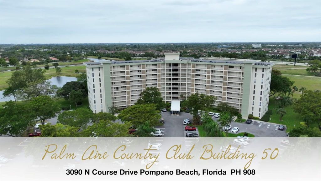 Photo of 3090 N Course Drive #908, Pompano Beach, FL 33069 (MLS # F10415885)