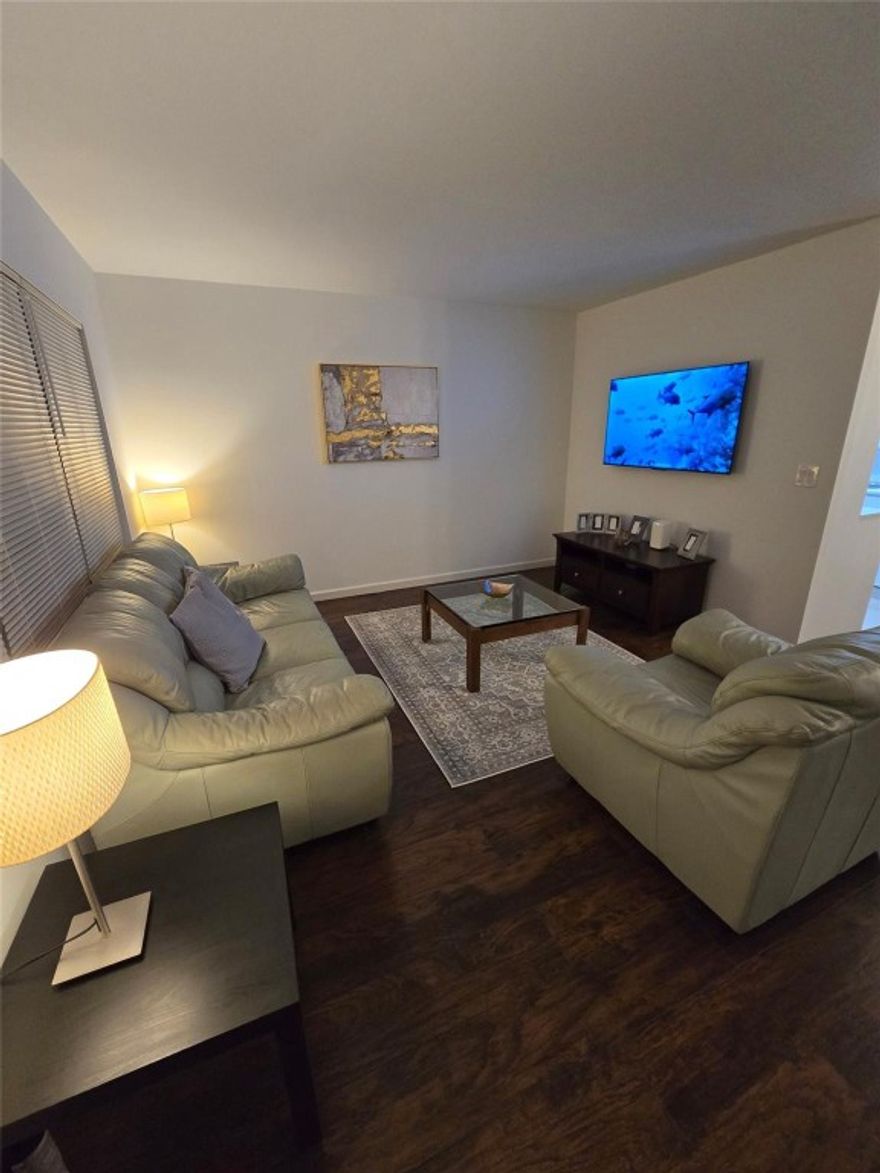 BEAUTIFUL WATER VIEW! 1 bedroom, 1.5 bath condo on the third  floor in the very desirable Westbury F  area. . Quiet building , close to the Hillsboro entrance and walking distance to the clubhouse. Property is selling fully furnished. Beautiful wood floor throughout the entire condo. Enjoy the breeze on the tiled patio looking over the lake. CENTRAL AIR, lots of closet space. Amenities include club house, large swimming pools, theater, tennis, free transportation and much more.55+ community.