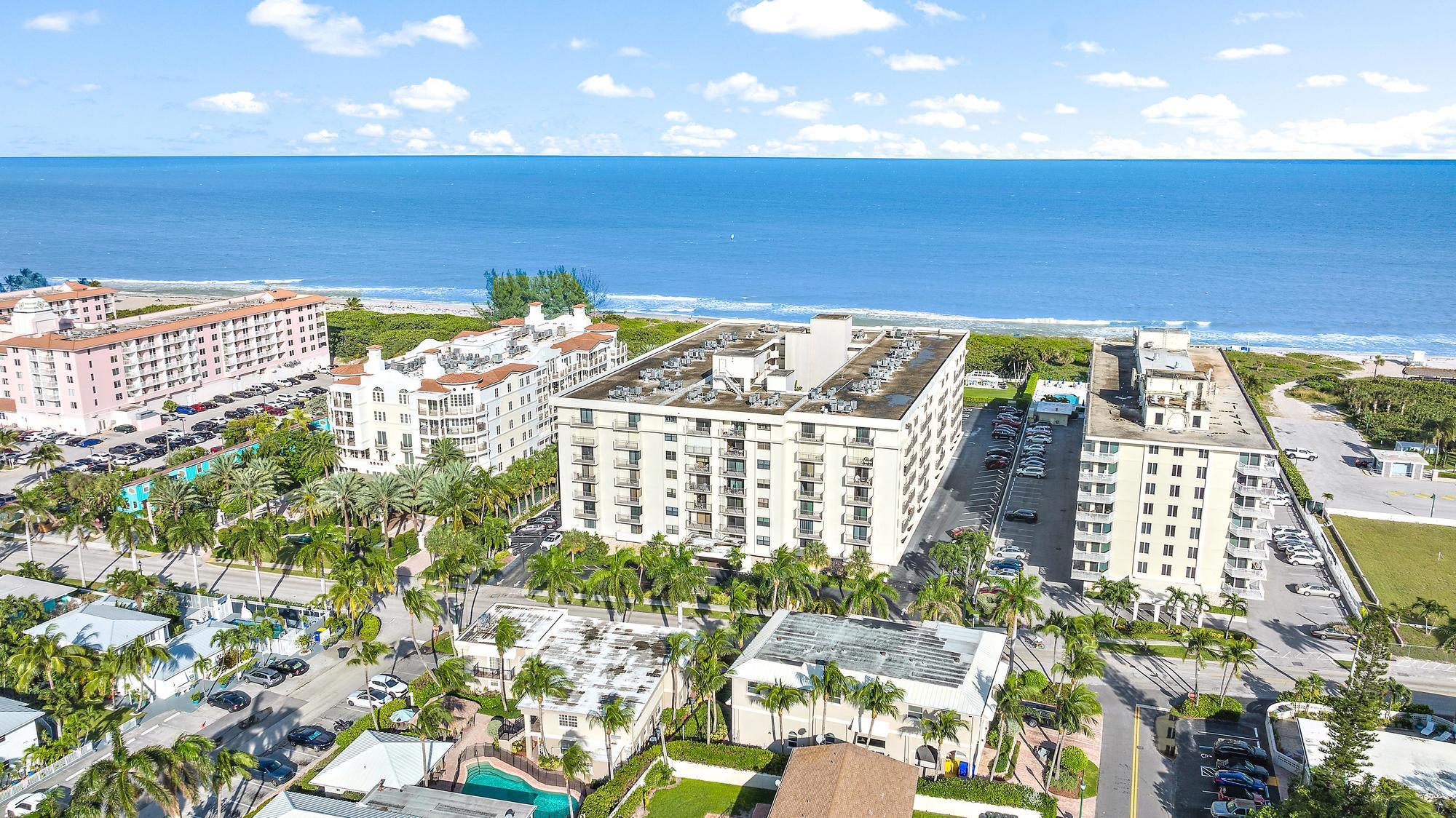 ** LIVE IN PARADISE ** Beautiful prestine beaches plus all the amenities you will ever need. OCEANFRONT building with 1 COVERED PARKING and STEPS TO THE BEACH. Private unit location, REMODELED 2 BEDROOM/2 BATH, 2nd floor unit featuring crown molding, custom paint, light and bright floor plan, WASHER/DRYER INSIDE UNIT, updated kitchen and baths boast quartz countertops and updated lighting. CONVENIENT LOCATION Just a short walk to the Palm Beach Inlet & Ocean Mall and Sailfish Marine & Phil Foster Park both also in very close proximity... with biking and walking trails, neighboring resorts and premier shopping, restaurants and bars with live music. Enjoy the best of the South Florida lifestyle and everything you desire at Atrium of Palm Beach Shores.