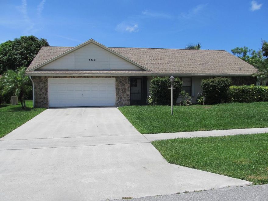 Beautiful Single Family Home on Oversized Waterfront Lot. Large Fenced Yard with Paver Patio perfect for the Fire Pit and Evening Entertainment.   30 x 10 Screened Patio with new fans and decorative tile flooring. Features Remodeled Kitchen that opens to a Large Family Room and Dining Room. Family room has Bahama Shutters. Split Bedroom Plan. Formal Dining room and Formal living area.  Lots of Natural Light.  Tile Flooring throughout home and wood flooring in the bedrooms.  Each Bedroom has new closet organizers.  Master Bedroom has two closets, one is a walk-in closet. Home has accordion shutters.  Great Family neighborhood.  Will not last long.