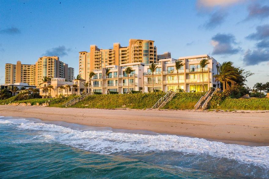Experience the luxury of surf and sand at your doorstep and indulge in four stories of highly curated oceanfront living. This is 3621 South Ocean – Palm Beach County's most exclusive address on 200 feet of pristine beach frontage. Ideally located between Delray Beach and Boca Raton just 30-minutes from Palm Beach and Fort Lauderdale Airports! Richly-appointed interiors, lush landscaping, gated entry, security and cameras in every villa, private elevator, rooftop entertainment deck & in-ground plunge pool with every unit. From the jaw-dropping Miele kitchen to the jewel box living spaces framing incredible ocean views, every detail is wrapped in luxury. Smart home automation & security, 2-car garage and a Seagate Beach Club Membership elevate the luxury to the pinnacle of oceanfront living. Upon arrival, the modern carefree lifestyle unfolds as four floors of spectacular ocean vistas and richly-appointed interiors instantly put you at ease. Here every single detail has been carefully integrated and designed to embrace the South Florida lifestyle, coupled by the highest level of accommodations right on the ocean. 

Wrapped in unsurpassed luxury, the interiors afford exquisite designer touches. This includes a jaw-dropping Miele custom kitchen fully-equipped with top-of-the-line appliances, Waterworks fixtures, gorgeous Irpinia cabinetry, and striking marble floors. Both light and airy with sophisticated finishes throughout, each unit distinguishes itself with jewel box living spaces framing crystal blue oceanfront views. 

For the ultimate escape, retreat to your luxurious master suite with a spa-like bath anchored by a freestanding tub overlooking the ocean. Additional highlights include smart home automation and security, a two-car garage, driveway, and guest parking. Also paired with the sale is a Seagate Beach Club Membership for social dining and golf, further elevating the luxury experience. 

Equally impressive is the locale. Owning a slice of Highland Beach paradise comes with a myriad of perks and local attractions mere minutes from your door. 

Perhaps nothing is more relaxing however, than spending time at home. From the undeniable ambiance of a salty ocean breeze to the majestic glow of a seaside sunset, few locations compare. Choose from a limited collection of resort-quality residences built to inspire, available now. 

*1.25% Builder's fee applies to all purchases.
