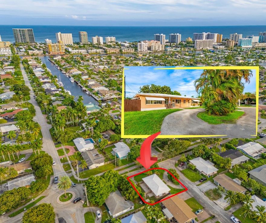 Fantastic Find In The Heart Of Pompano Beach! Large Corner Duplex Sits In The Sought After Harbor Village, East Of Federal Highway & Minutes From All The Fun, Including The Pompano Pier, Sandy Beaches, Restaurants, & Nightlife. Property Features A Spacious Updated Two-Bed, Two-Bath Unit Alongside A One-Bed, One-Bath, Perfect For Strong Rental Income, (Possible Air BNB) Or Vacation Spot. The Two-Bed Unit Is Updated With A Newer Kitchen, Granite Counters & Bathrooms. The One Bedroom Unit Could Use Some Love. Entire Building Has Hurricane Impact Windows & Upgraded Electric For Peace Of Mind. Large Fenced Corner Lot, With Tons Of Extra Parking & Room For A Pool. Potential Income Range From $44–$55K, Estimated Annual Expenses, Taxes At $9,128, Lawn Care $1,200, Insurance $9,000, & Water $1,800