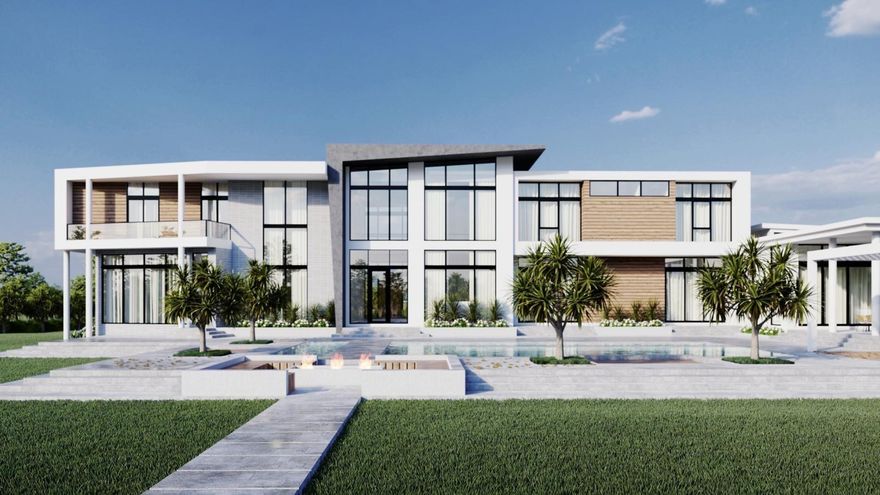 Luxury new construction in the prestigious Stone Creek of Southwest Ranches! This modern estate sits on 2.5 acres and offers over 9,200 Sq Ft under A/C. Designed for both elegance and functionality, the home will feature 8 bedrooms, 8.5 bathrooms, playroom, family room, gym, sport bar/flex space, elevator, and two laundry rooms. The chef’s kitchen offers dual islands, walk-in pantry, high-end appliances, upstairs kitchenette. The master suite is a private retreat with terrace and two oversized walk-in closets. With permits in place and construction underway, this is a rare opportunity to customize your dream home in one of South Florida’s most desirable communities. The sky is the limit with this truly exceptional estate.