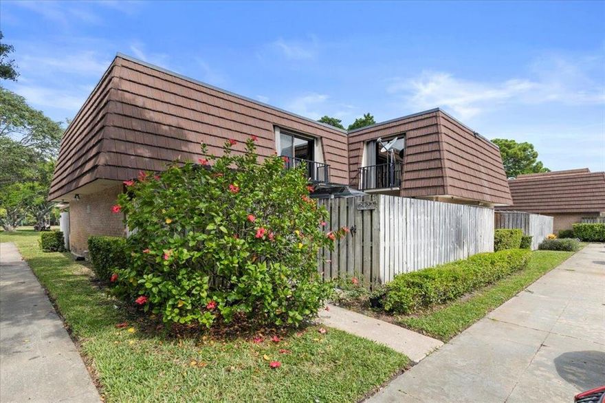 Amazing location 3 bedroom, 2.5 bathroom, townhome in the heart of Palm Beach Gardens.  This unit is located in the corner near the neighborhood bridge and park.  The primary suite and upstairs guest bedroom each have their own private balconies. Amenities are conveniently located in walking distance, of the home including Publix & I-95. Elementary and middle school within less than 2 miles of ths townhome. The community offers two basketball courts, tennis and racket ball courts, along with a playground for kids. Tucked away in the quiet community of Garden Lakes, enjoy privacy while being just steps away from the many shops and restaurants of Palm Beach Gardens.