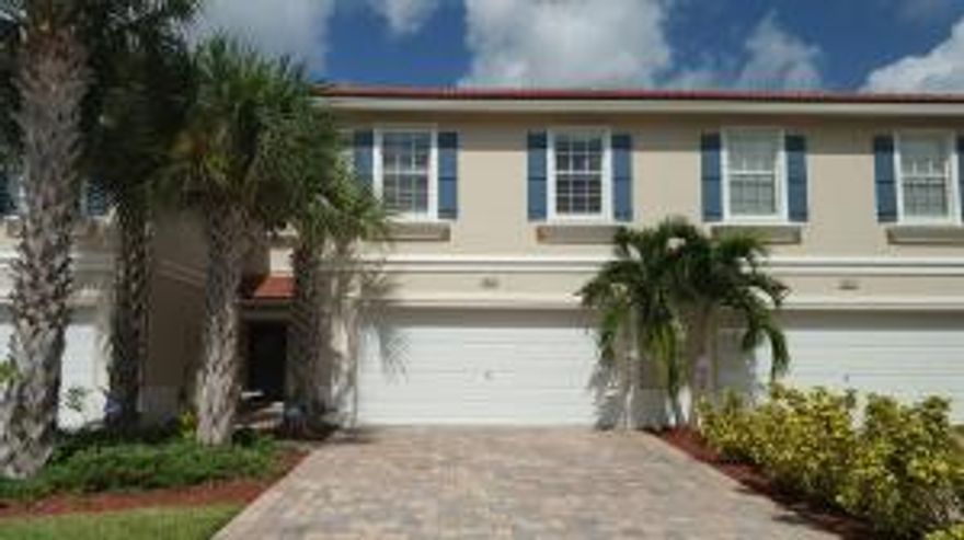 Huge 3/2.5 Townhouse w/2 Car garage in gated community, centrally located. Large Master suite w/over-sized walk in close and on-suite large bathroom. Double sinks and roman tub. Home has lots of storage space and spacious living room. Kitchen has granite counter-tops and pantry. The Large Laundry room upstairs make for convenience. Community has Pool, play area and pet friendly but no aggressive breeds please. No rentals for for 2 years of ownership.