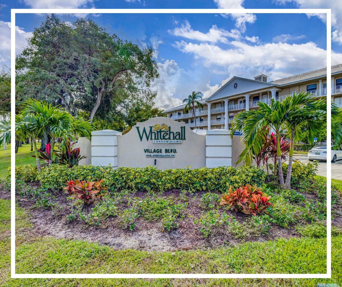 Step into this beautifully maintained 2BR/2BA condo. Enjoy a lifestyle of comfort and convenience in the sought-after Whitehall Community. The updated seamless flooring flows throughout the spacious 1,385 SF layout, complemented by granite counter-tops and stainless steel appliances. The oversized laundry room doubles as a perfect home office, hobby space, or workout area. Relax on two screened balconies (one large off the living room for entertaining, the other private off the primary suite). Peaceful green views add to the serenity (no rear neighbors). Amenities include a pool, clubhouse, fitness center, picnic area, elevator, and on-site management and all minutes from shopping, dining, and business centers. All of the amenities are all close proximity to this unit.