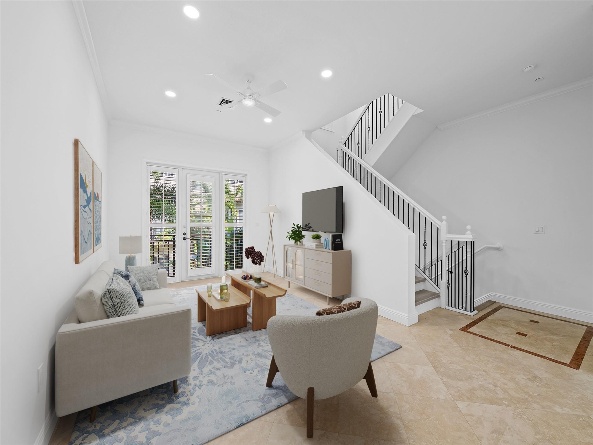 Welcome home to Villa Tuscany, located in the heart of Fort Lauderdale's emerging downtown. With proximity to
major airports, cruise ports, retail, shopping, and the famous Las Olas Blvd retail corridor. A secluded townhome
community offering privacy, spacious floor-plans, garage parking, and a community pool. The 2nd floor level
offers tall ceilings, spacious living space, and open kitchen concept. The 3rd level features the remaining
bedrooms and bathrooms. Full cosmetic renovation, floors, kitchen cabinets, new kitchen appliances, new
vanities, new AC unit, electrical upgrades. All bedrooms provide home owner's with gracious dimensions allowing
for large furniture pieces. Impact windows, professionally managed association, great location, book your next
showing!