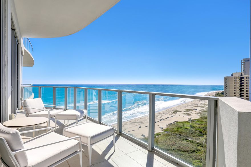 Wake up to the sound of the ocean & step onto your private balcony overlooking the Atlantic, Intracoastal, and iconic Peanut Island. This is more than a rental — it's a lifestyle. Now available for select months and weeks, this stunning 2-bedroom, 2.5-bath residence at the one-of-a-kind Amrit Ocean Resort & Residences sits directly on the sand. Inside, you'll find a sleek contemporary kitchen featuring Miele appliances and a spacious entertainer's bar perfect for hosting or unwinding in style.
At Amrit, everyday living feels like a five-star retreat. Enjoy exclusive access to world-class amenities including two state-of-the-art fitness centers, yoga terrace, a luxury wellness spa, 4 restaurants & full beach & pool service. Indulge in oceanfront luxury. Relax. Recharge. Live exceptionally