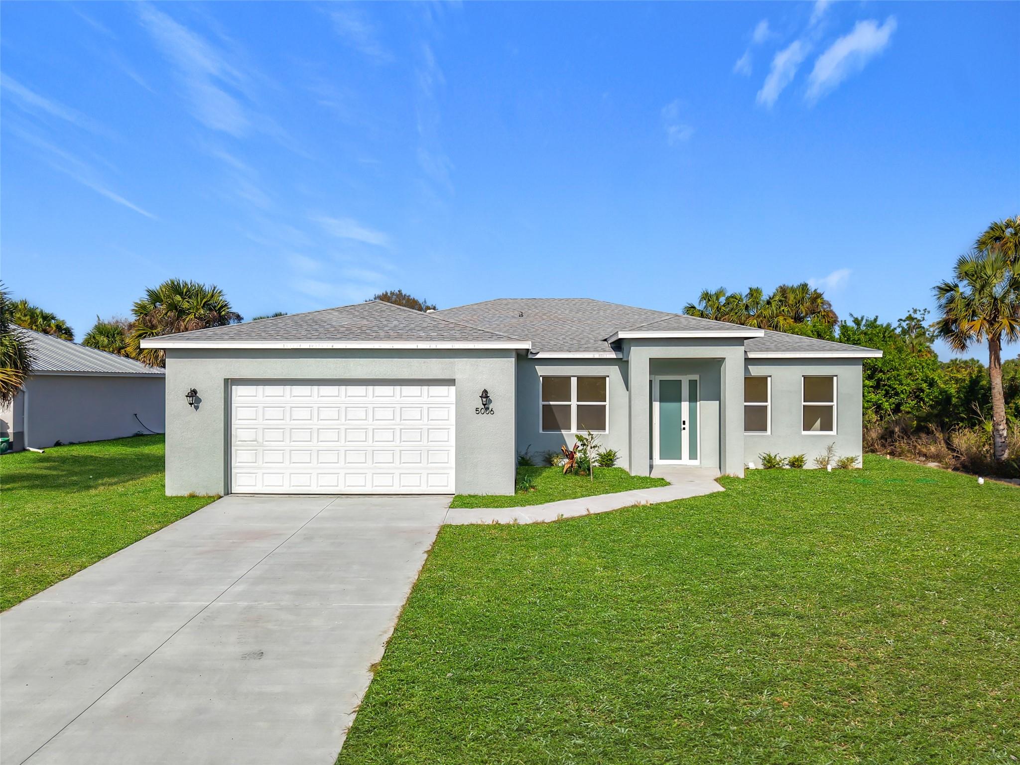 Take the full ***VIRTUAL TOUR*** from your couch or come see it in person! Step into style, space, and comfort with this stunning 4-bedroom, plus a Den, 2-bathroom home featuring over 2,000 sq. ft. of air-conditioned living space and a spacious 2-car garage. 10-foot ceilings and tall doors create an open, airy vibe throughout. Chef-inspired kitchen with 42” upper cabinets, quartz countertops, and sleek stainless-steel appliances. Stylish luxury vinyl flooring flows throughout the home. The spa-like master suite boasts a walk-in shower with a glass door, double vanity, large walk-in closet and plenty of space to unwind. Elegant glass entry door and double doors leading to the den—perfect for a home office, playroom, or media space. Schedule your private tour of this unique home today!