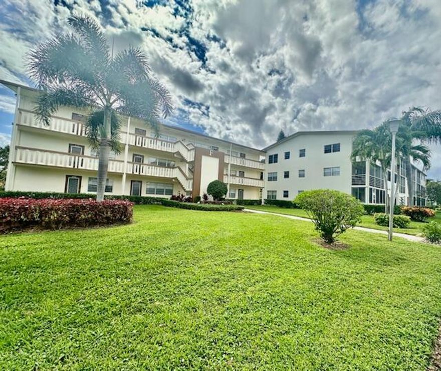 1/1.5, 3rd  floor, Updated Open Floor Plan, Kitchen updated, stainless appliances, tile in living area, wood look floor in bedroom, updated bathrooms, screened patio, unfurnished. The amenities include internet and WIFI, Century Village is like living in a resort, fitness center, live shows,movies,buses,classes,bingo,card rooms,trips,tennis,close to shopping and restaurants,come see and then check out the clubhouse to see it for yourself. Per the association this is a 55 plus community!