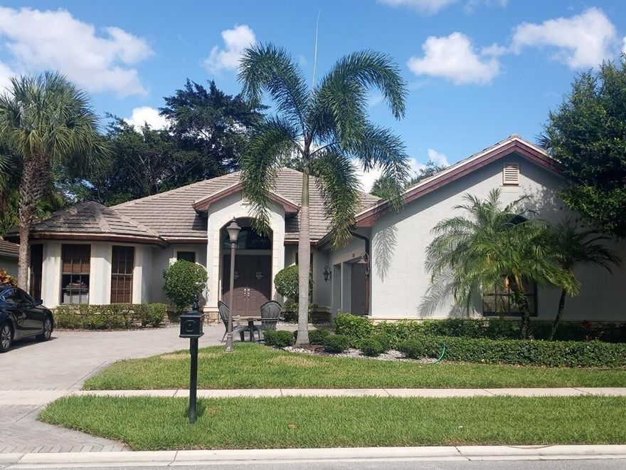 Welcome to this stunning 5-bed, 3-bath home offering elegance, comfort, and resort-style amenities. Enjoy soaring ceilings, a bright open layout, and a gourmet kitchen perfect for entertaining. Relax in your private fenced backyard with a covered patio surrounded by lush landscaping. Freshly painted with modern upgrades and a 3-car garage. Rent includes basic cable, internet, alarm monitoring, and bi-weekly lawn care. Pets welcome! $6,200/month — available 11/01