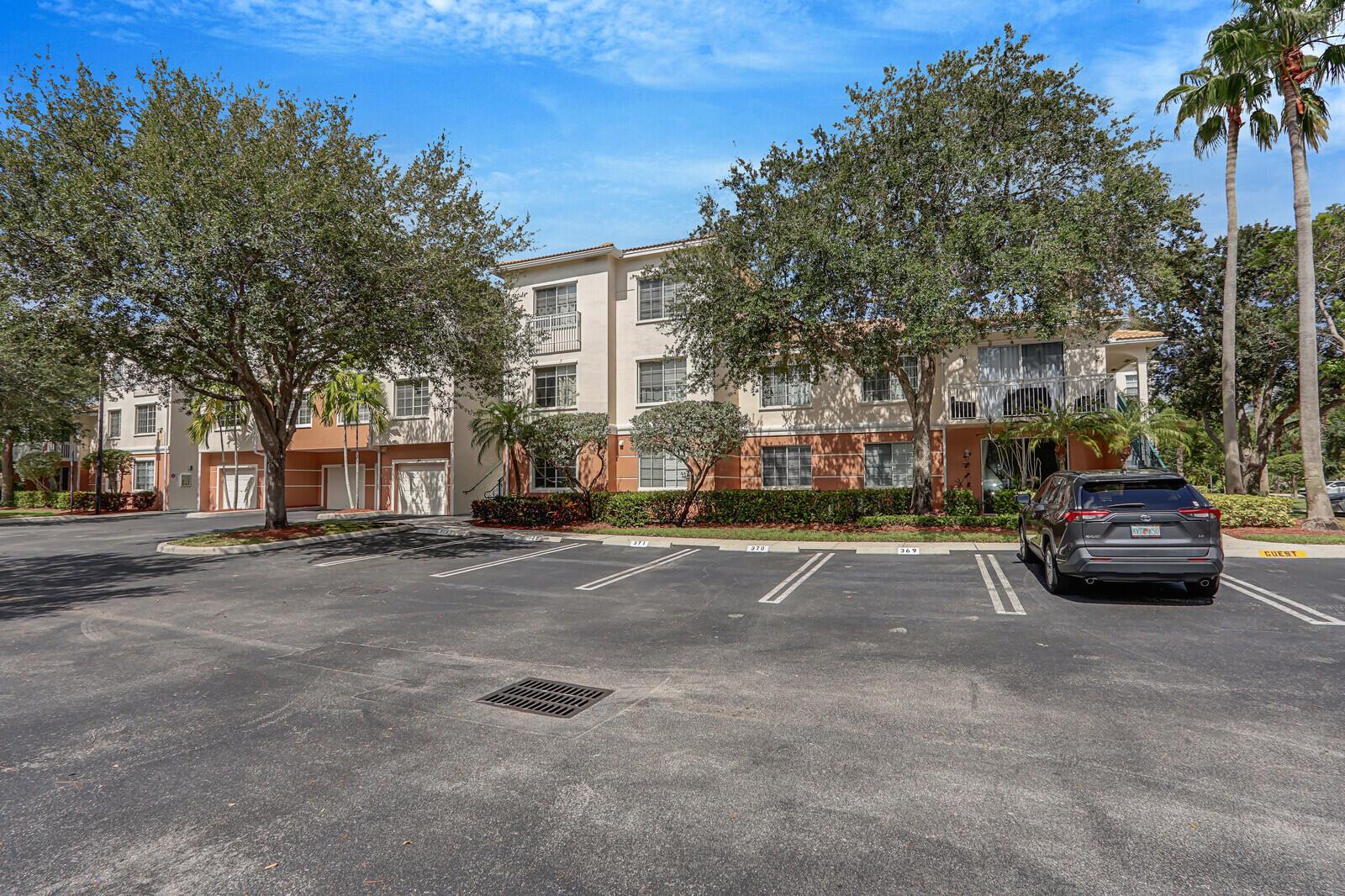 Beautiful 1 bedroom, 1 bath unit with an open kitchen located in the gated community of Fiore in Palm Beach Gardens. Located only steps from Fiore's resort style pool this unit features an open kitchen, hard wood cabinetry, hard surface flooring, patio, washer & dryer, and assigned parking.