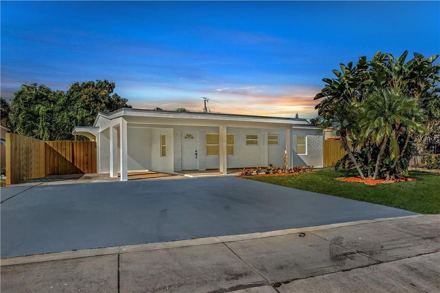 BEAUTIFULLY REMODELED MODERN 3/3-1/2 HOME IN OAKLAND PARK! BRAND NEW 2021 ROOF, NEW HURRICANE IMPACT WINDOWS, CUSTOM KITCHEN, BATHROOMS, FLOORING, AND RECESSED LIGHTING THROUGHOUT. TOP OF THE LINE MATERIAL AND DETAILS THROUGHOUT THE PROPERTY. KITCHEN FEATURES QUARTZ COUNTER-TOPS AND BRAND NEW S/S APPLIANCES! FRESHLY PAINTED INSIDE & OUT + NEW LANDSCAPING! HURRY, THIS HOME WILL NOT LAST.