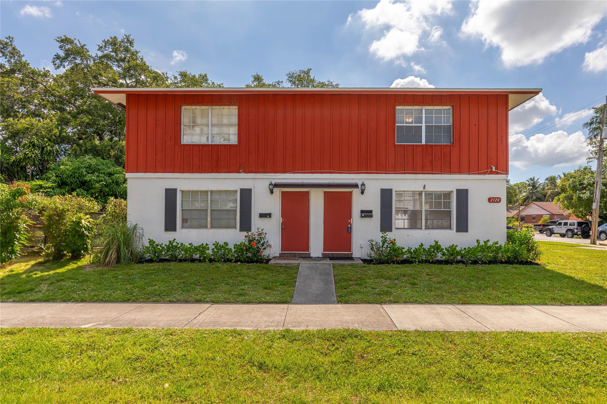 This is a fantastic opportunity. Current rent is below market. New roof July of 2024. New A/C 2024 in unit A and A/C replaced in Unit B in July 2025. Treated for termites in Oct of 2023. The tenants all pay their own water. There is one shared laundry room with hookups for two sets of machines. Newer appliances. Four parking spaces. Huge corner lot. Unit A needs updating. Unit B is vacant and is substantially updated. This listing is part of a portfolio sale. The Seller is open to receive offers. Can be sold along with MLS $