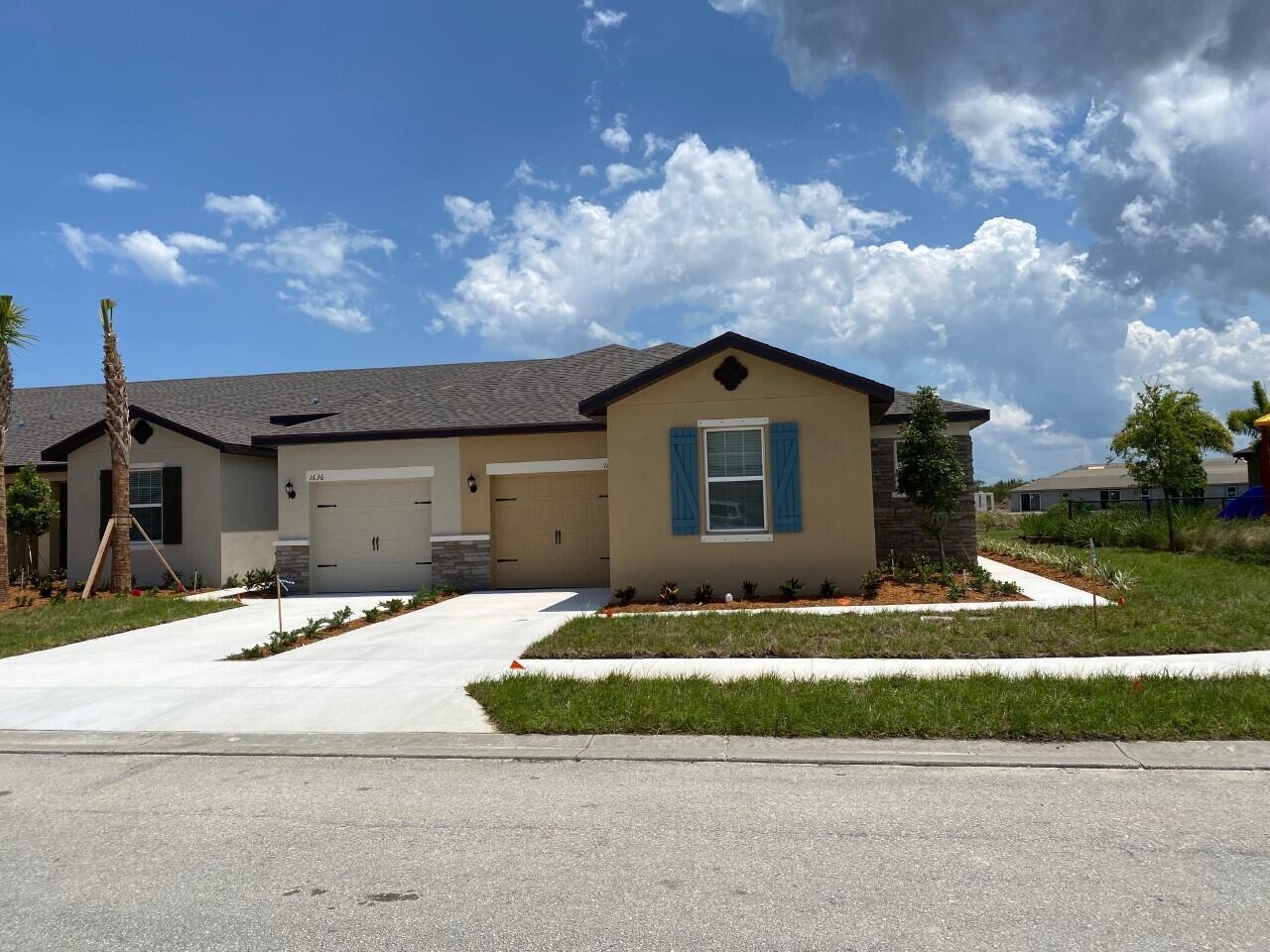 Beautiful 4 bedrooms 2 bath 1 car garage attached Villa. Located in the newer community of Celebration Pointe in the west area of Fort Pierce. Open concept Split bedrooms floor plan. Washer and Dryer, quartz countertops, stainless appliances and more. Gorgeous resort style swimming pool, Cabana, Children's play ground, Picnic Pavilion, Fence-in dog Park. Close to Turnpike, I-95, Schools, Medical, Shopping centers, and short drive to the Beach.