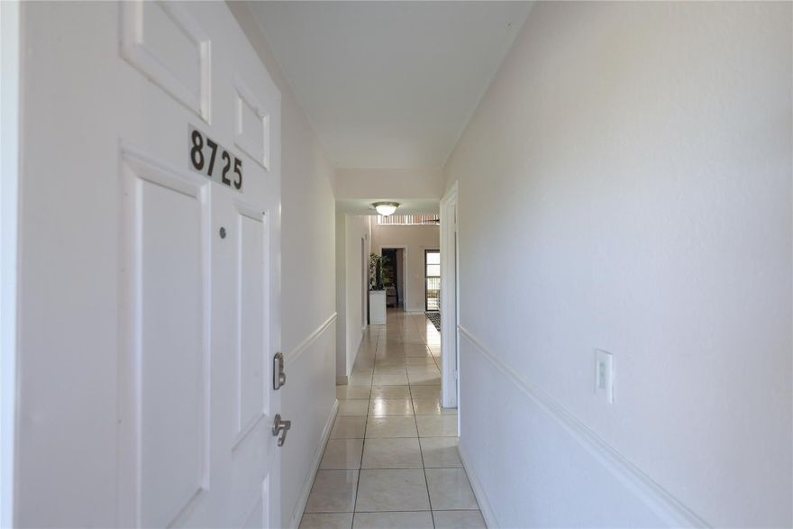 Bright corner 3-bedroom, 2-bath condo offering high ceilings, great natural light, and modern upgrades in the heart of Coral Springs. This third-floor corner condo offers a split plan design offering all of the space and privacy that you desire. The unit has high ceilings offering plenty of light. The master is spacious & has a walk-in closet and private bathroom. The condo features tile floors throughout the condo and updated appliances and plenty of cabinet space & granite countertops. Washer and dryer in unit for convenience. Located in a well-maintained community with pool and parking, close to shops, restaurants, schools, and highways.