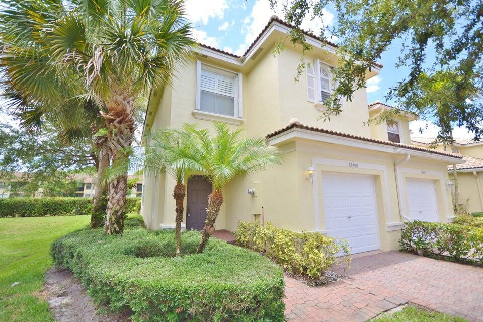Large two-story corner townhome with 2 BR 2.5 BA, 1 car garage in the sought after Georgian Courts community, available as a furnished, annual, off-season or seasonal rental. The bottom floor has all tile with a large open living area comfortably appointed with a sofa, fireplace and large flat screen TV and powder room. The dining room seats 6 with added barstool seating at the kitchen counter. The kitchen is well equipped with a refrigerator, microwave, range, dishwasher and all the necessities for your stay. Upstairs the primary bedroom is 16 x 15 with a King size bed, flat screen TV, bedroom furnishings , two walk-in closets and private bath with a shower. Second bedroom is furnished with two full-size beds, flat screen TV and private bath, including a tub and dual sink vanity...