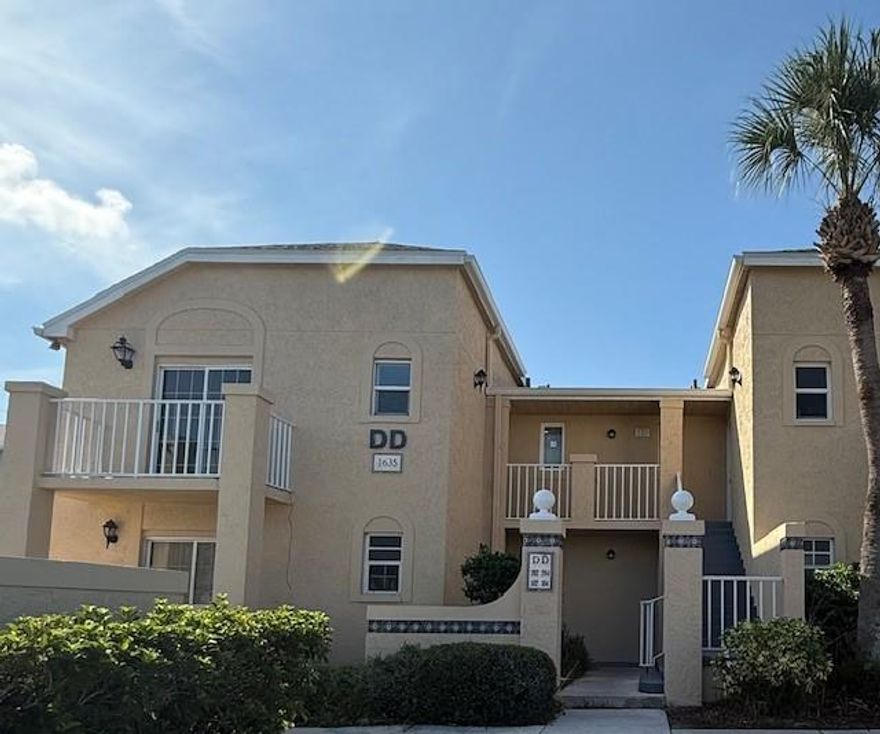 Beautifully updated, move-in ready condo offering abundant natural light and modern finishes. Recent upgrades include fresh paint, wood-look flooring, updated cabinets, and vanities,  appliances, and in-unit washer/dryer. Exterior improvements feature a brand-new roof and fresh exterior paint, providing long-term durability with minimal maintenance. Enjoy community amenities such as two pools (one just steps away) and a serene pond with fountain close to you. HOA fees cover lawn care, water, roof maintenance, and trash removal for hassle-free living. Ideally located near shopping, dining, and commuter routes. Community is also on the same power grid as the hospital, ensuring rare reliability during storms. A perfect choice for first-time buyers or those looking to downsize.