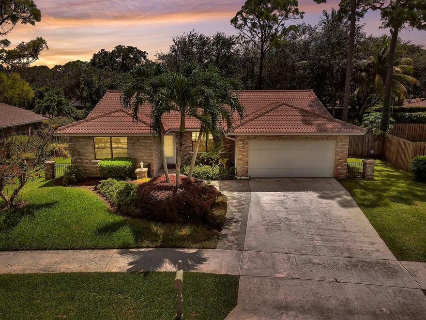 Beautiful masterpiece of a home in the well sought-out community of Timbercreek in Boca Raton! This 3/2 + Den & Large 2 car garage POOL home exhibits massive natural lighting, open concept floor plan, a completely private backyard oasis, crystal clear pool, and luscious landscaping with well deserved privacy throughout. With luxury plank flooring & newly remodeled bathrooms as a bonus, this a MUST-SEE for anyone looking for a well-maintained turn-key home. Don't forget to check out the short VIDEO tour of the home which will give you the full experience inside and out! The home also contains a newer roof (2011), fully loaded alarm systems, hurricane protection throughout, and A-Rated Schools. Welcome home!