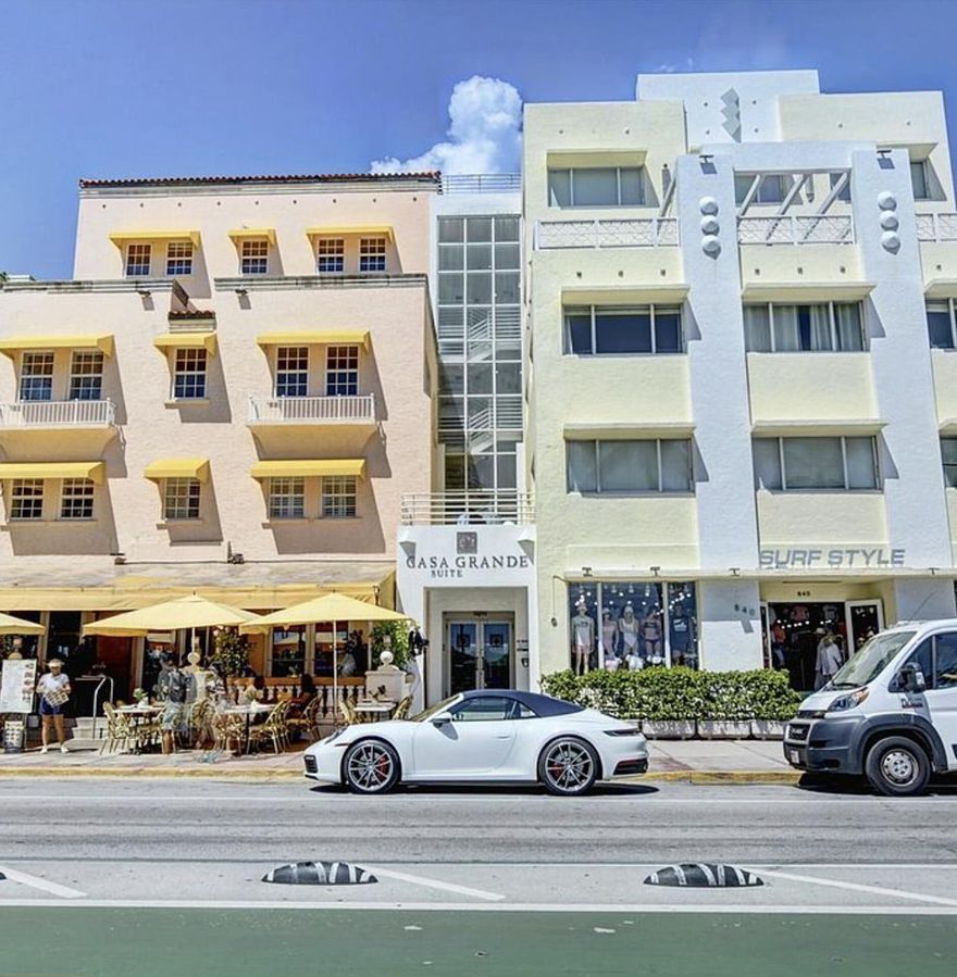 Turnkey Ocean Drive investment in the heart of Miami Beach. This beautifully furnished one-bedroom, one-bath residence is located in the iconic Casa Grande condo-hotel, directly across from the beach on world-famous Ocean Drive. Sold fully furnished with a complete kitchen, this unit is licensed and approved for short-term rentals by both the City and the building, making it an ideal income-producing property or effortless vacation getaway. Step outside to the sand, top restaurants, nightlife, and everything that makes South Beach a global destination. Owners and guests enjoy 24-hour security and front desk service, with HOA coverage that includes internet, water, laundry facilities, and common area maintenance.A rare, turnkey, short-term rental-approved property in a prime Miami Beach.
